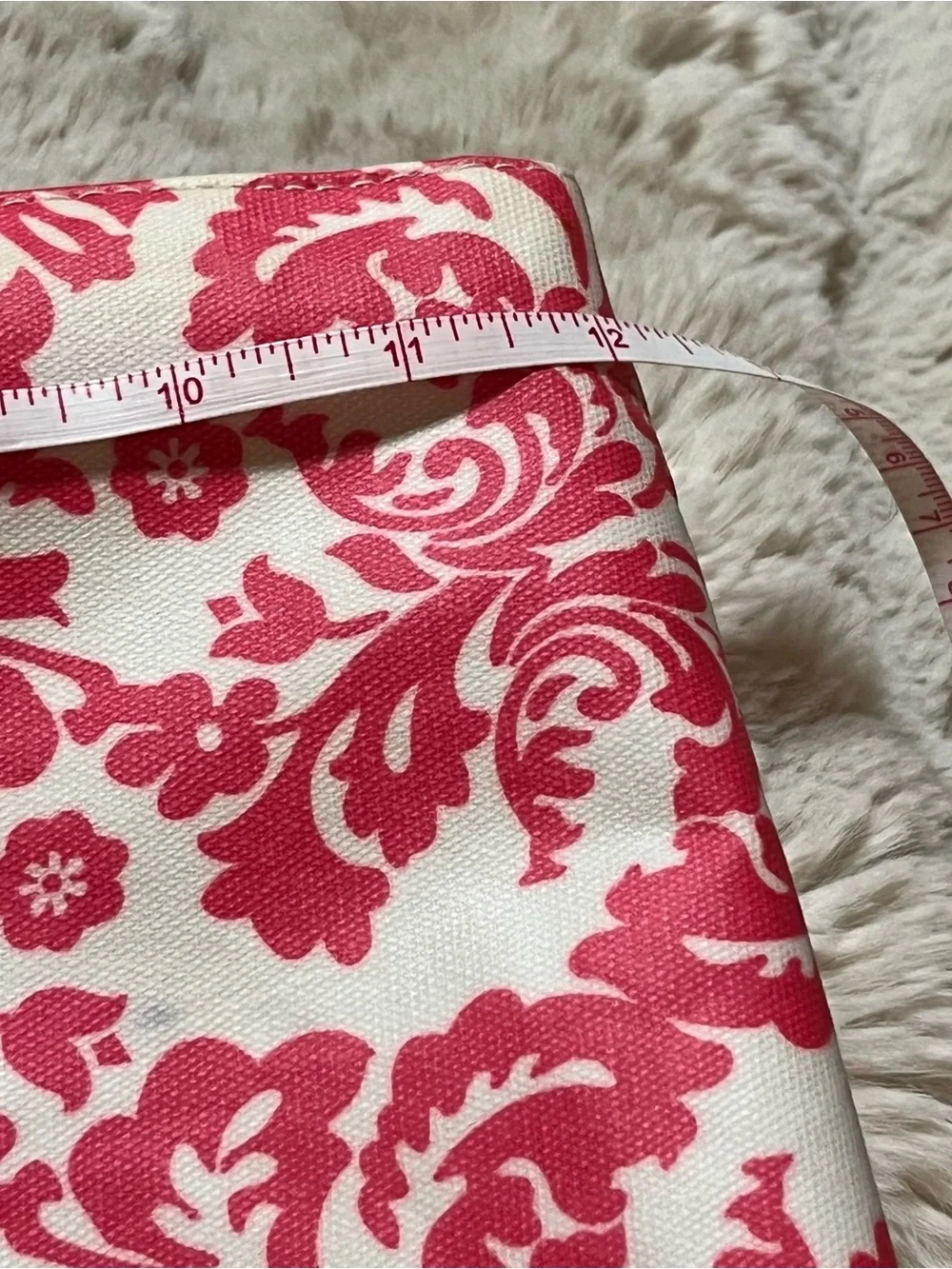 Pink Floral Makeup Organizer Pouch - Unbranded 02-21